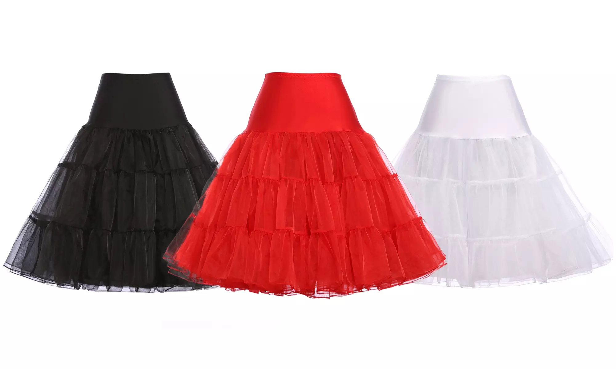 Verno Women's 50s Rockabilly Petticoat Skirts - Primary Image