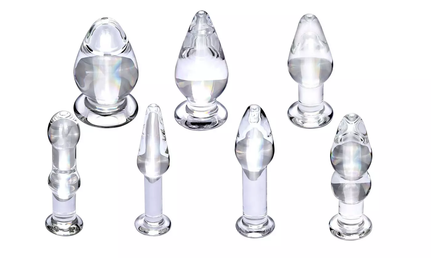 7 Types Crystal Glass Anal Plug G-spot Pleasure Stimulator