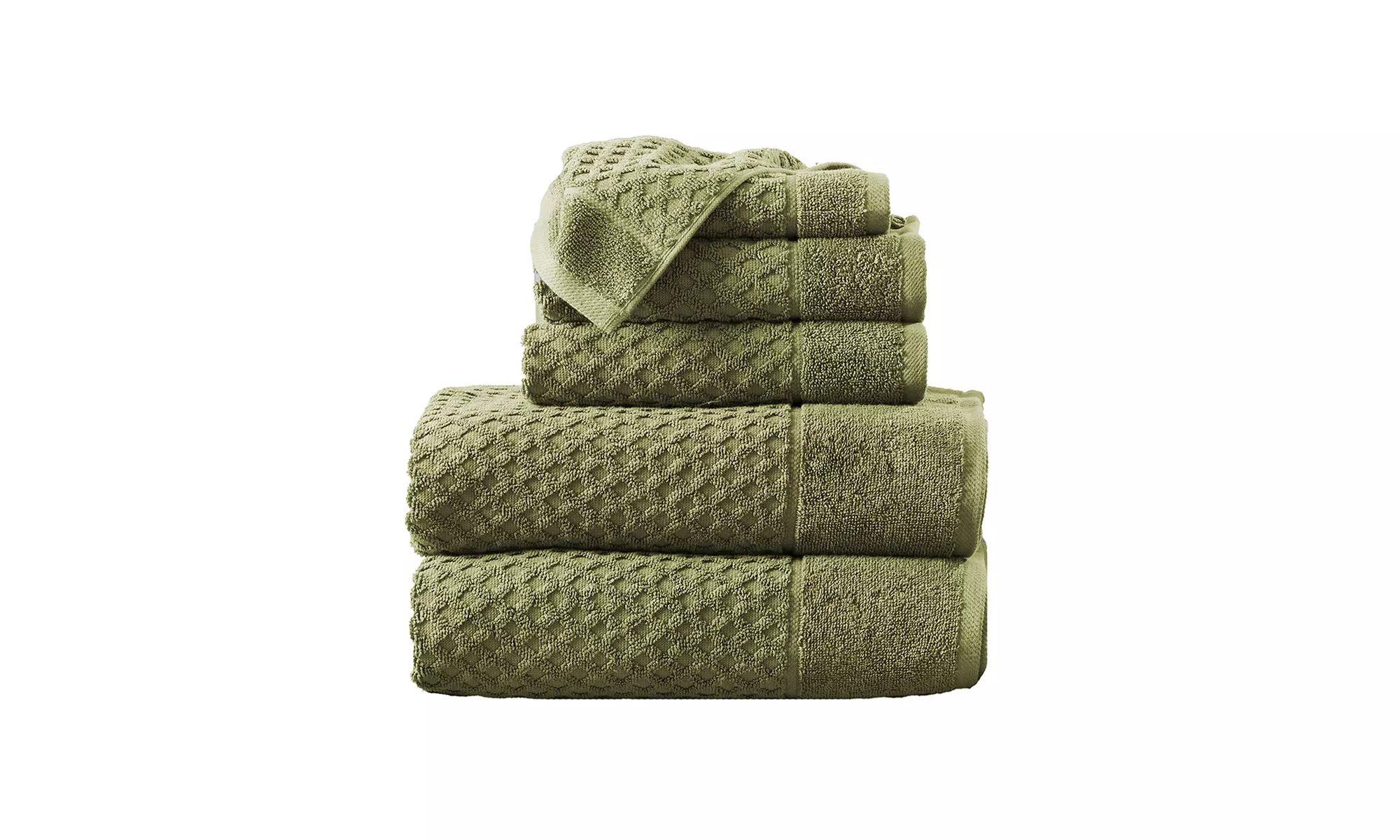 Ultra-Soft 100% Cotton Diamond Waffle Bath Towels