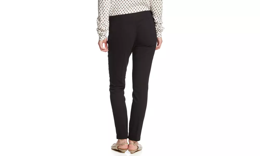 AMANDA  CHELSEA Straight Leg Pant with Side Zip Closure - Second Medium