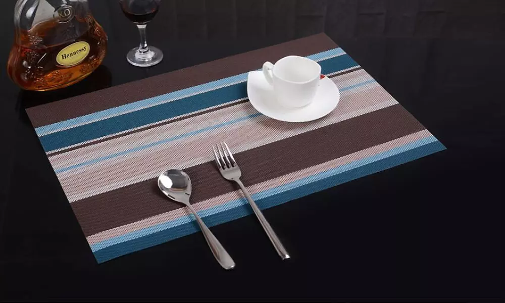 Anti-Slip Heat Resistant Dining Table Placemats (4-Pack) - Second Medium