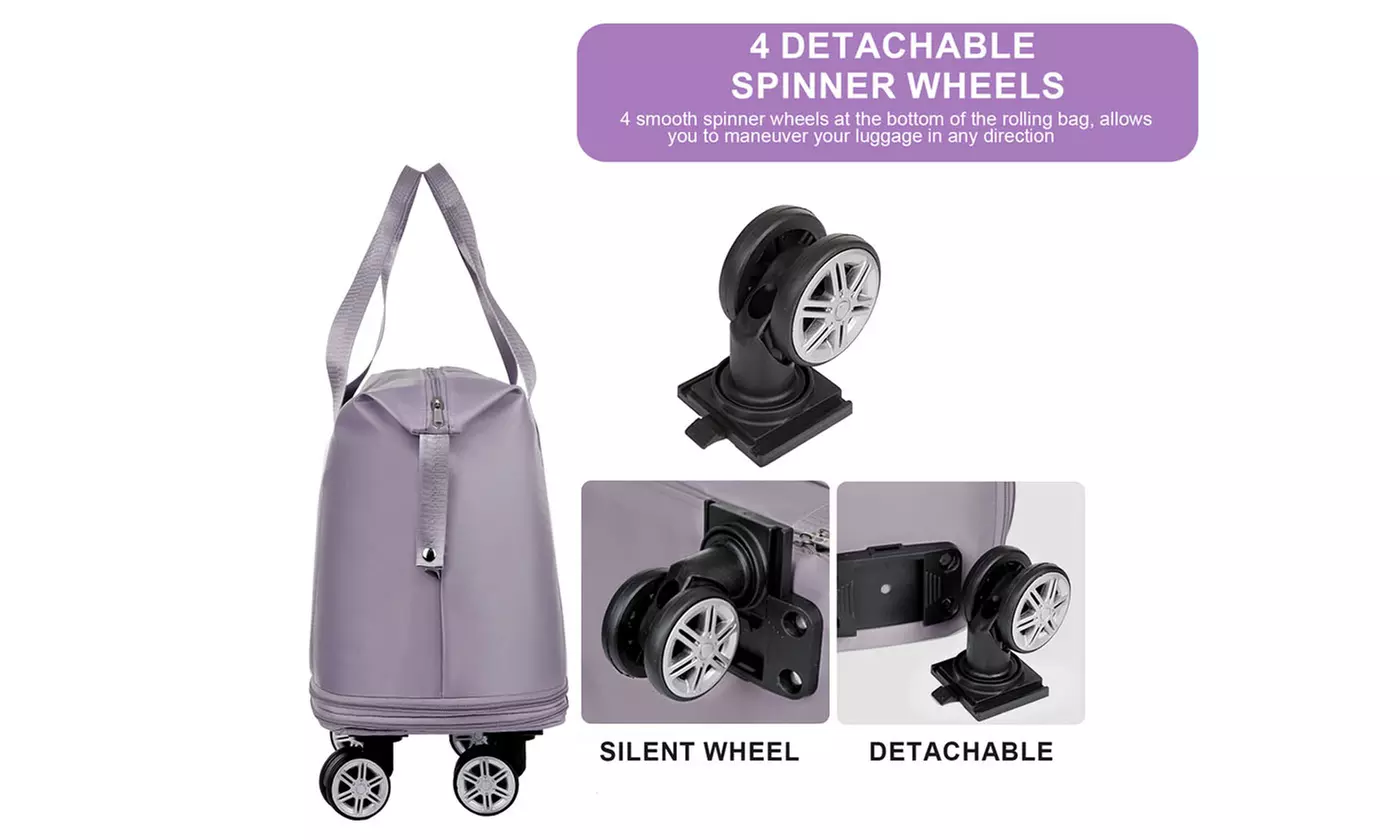 Multi-Functional Duffel Bag Lightweight Expandable Travel Bag With Wheels