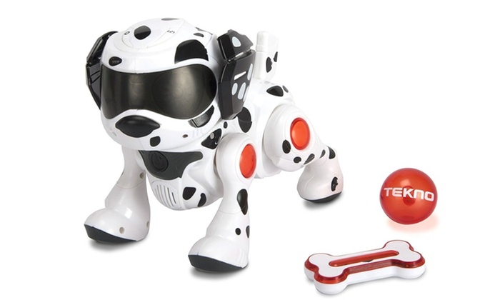 tekno robotic puppy with bone & ball