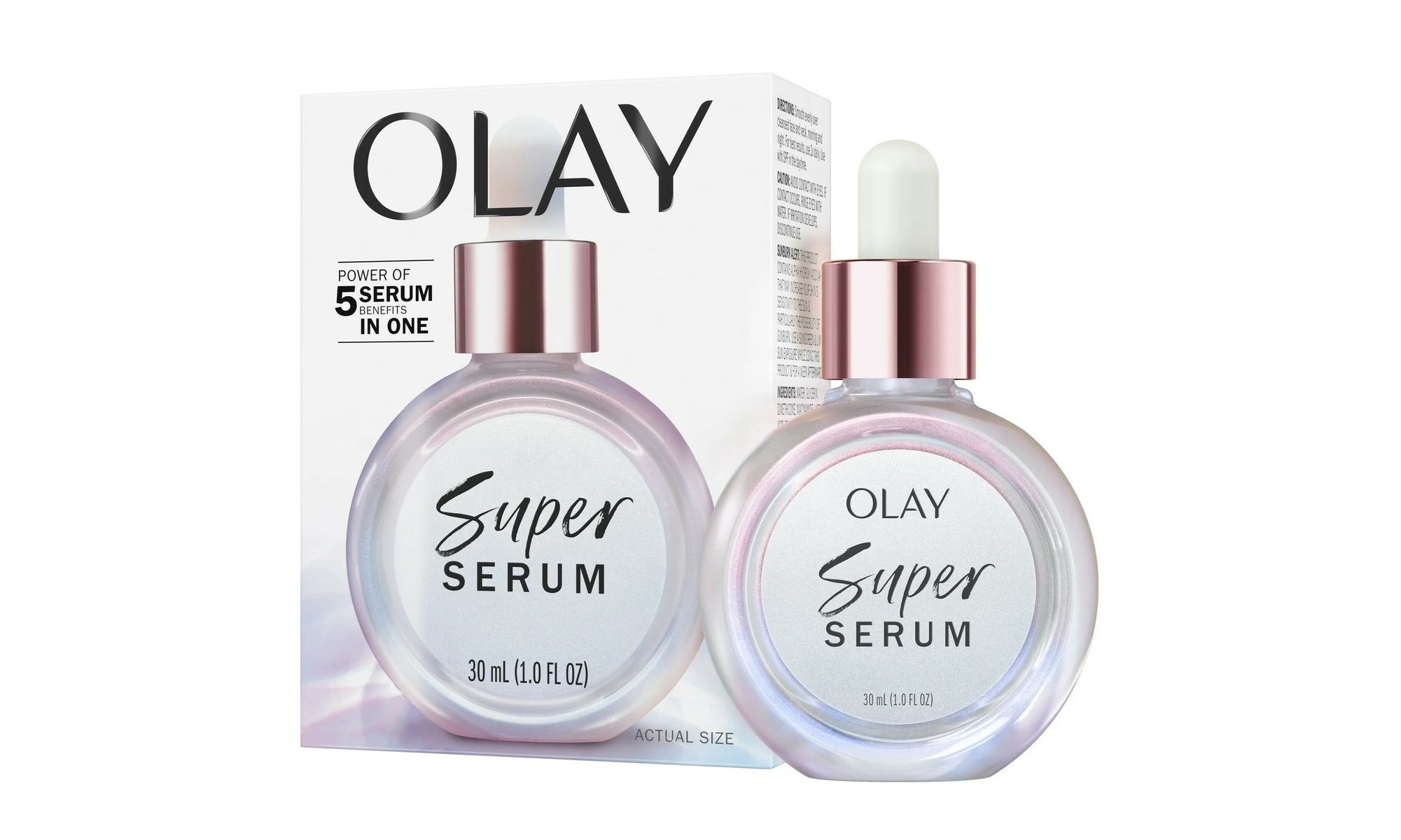 One-or Two-PackOlay Super Serum 5-in-1 Anti-Aging Face Serum-All Skin Types 1Oz.