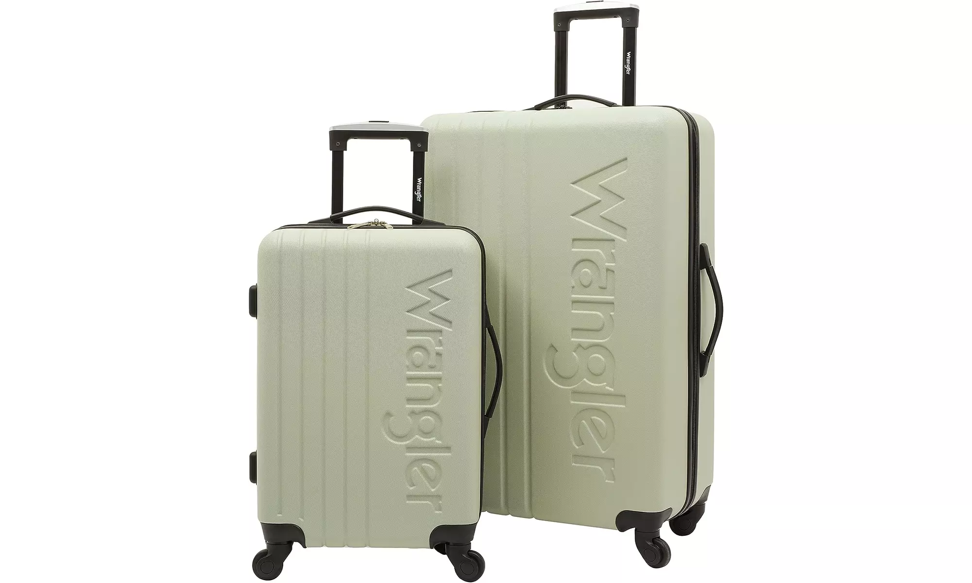 Wrangler 3 PC Hardside Spinner Luggage, Pelican, 2 Piece Set - Primary Image