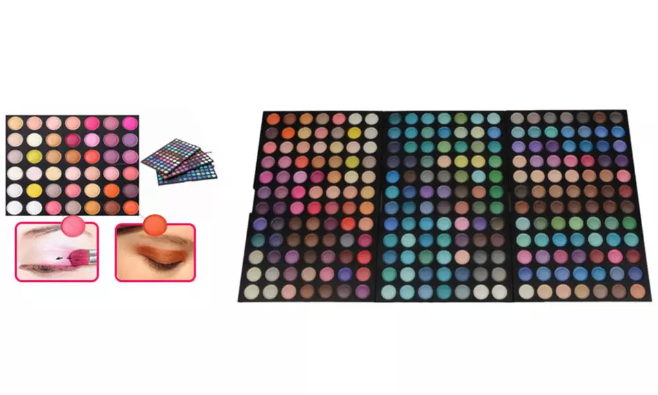 Unique Eyeshadow Palette Set 3 x Eyeshadow Palette 252 Colors - Second Medium
