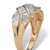 Image 13: 1.79 TCW Cubic Zirconia 14k Gold over Silver Ring