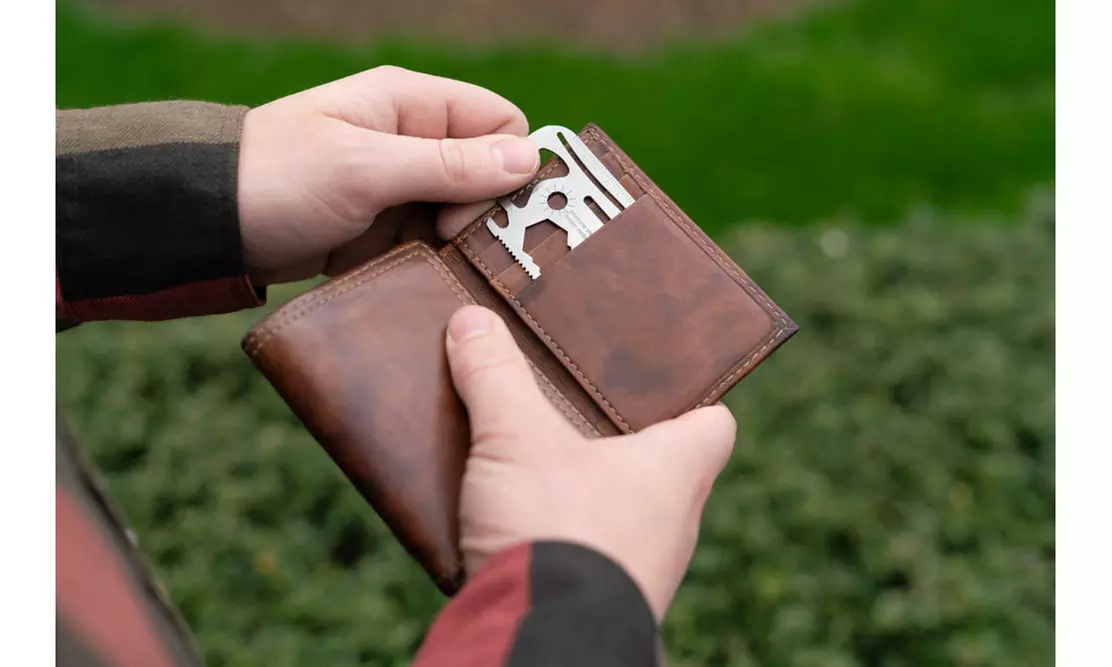 Wallet Wizard 26-In-1 Pocket Multi-Tool Stainless Steel Tool (2, 4 or 10 Pack)