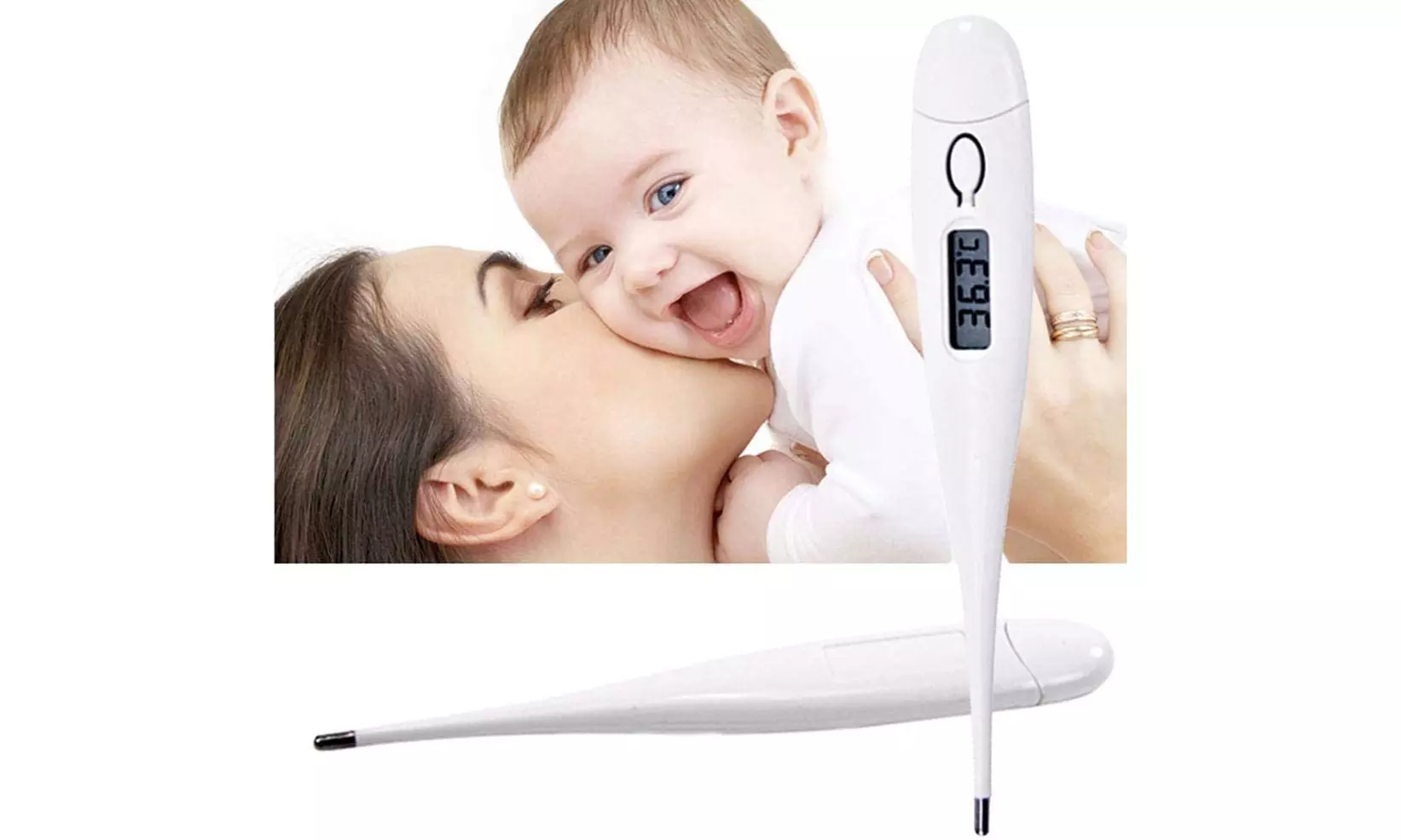 Digital LCD Temperature Measurement Body Heat Thermometer Tools - Second Medium