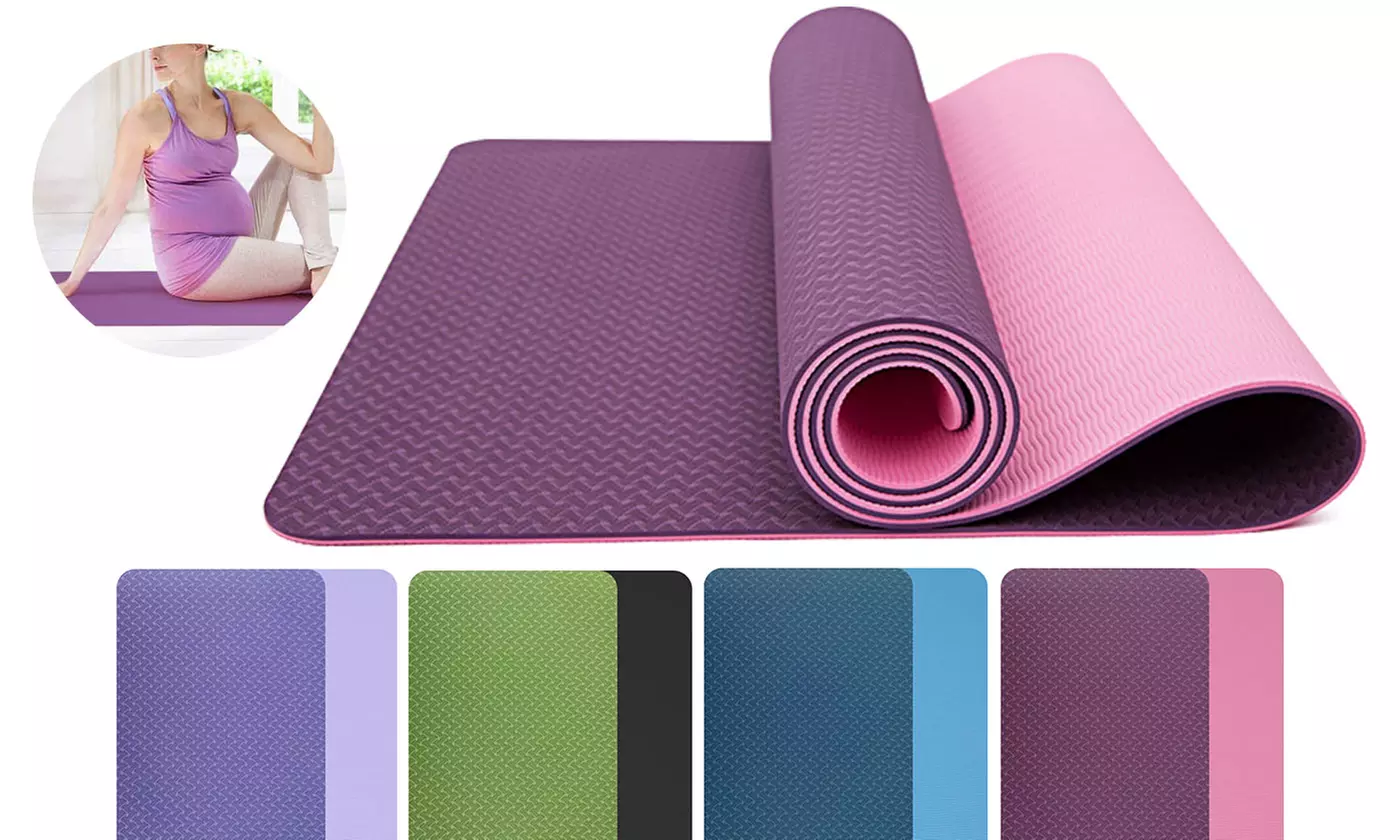 Non-Slip TPE Thick Yoga Mat Eco Friendly Exercise & Workout Mat - Primary Image