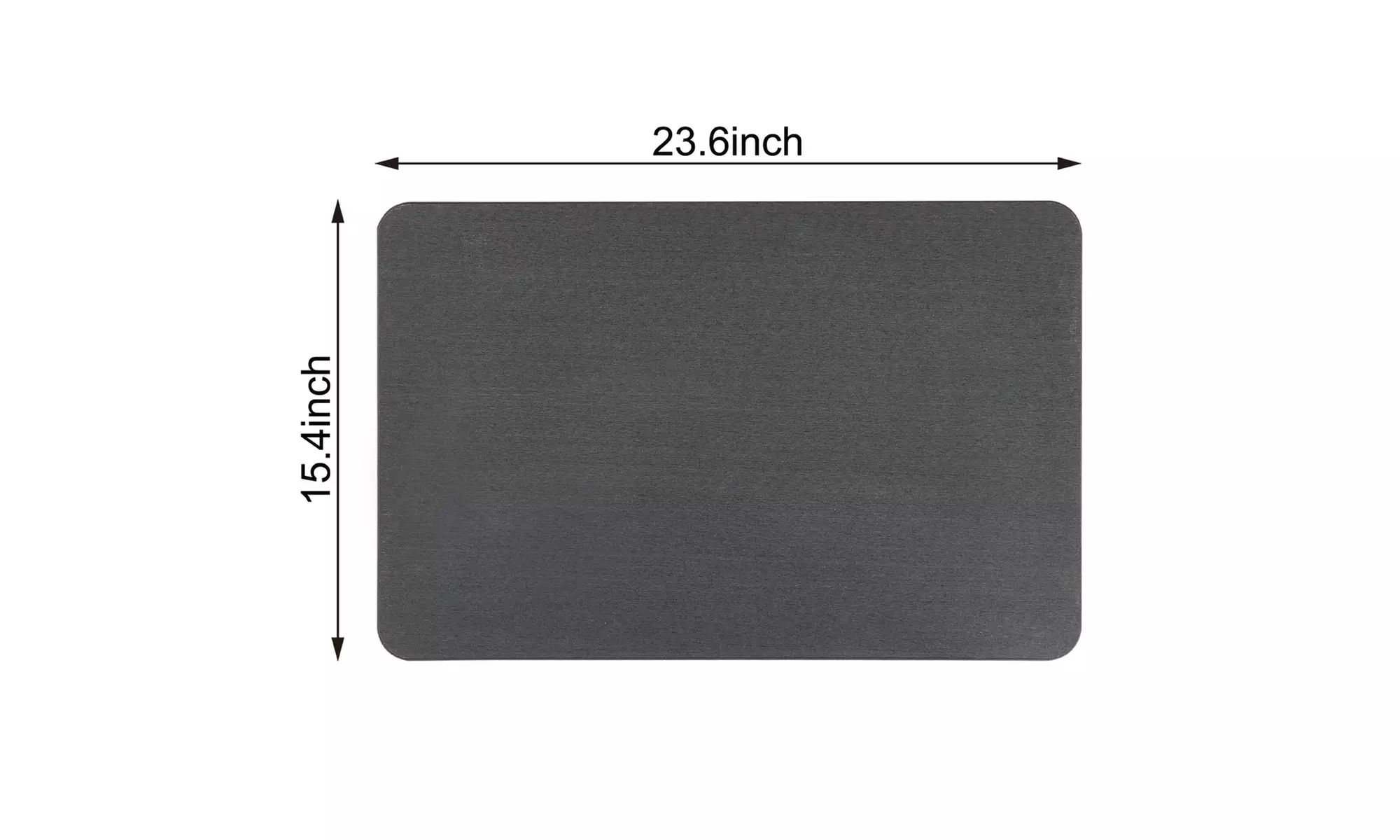 J&V TEXTILES Diatomaceous Quick-Drying Stone Bath Mat 24'' x 15''