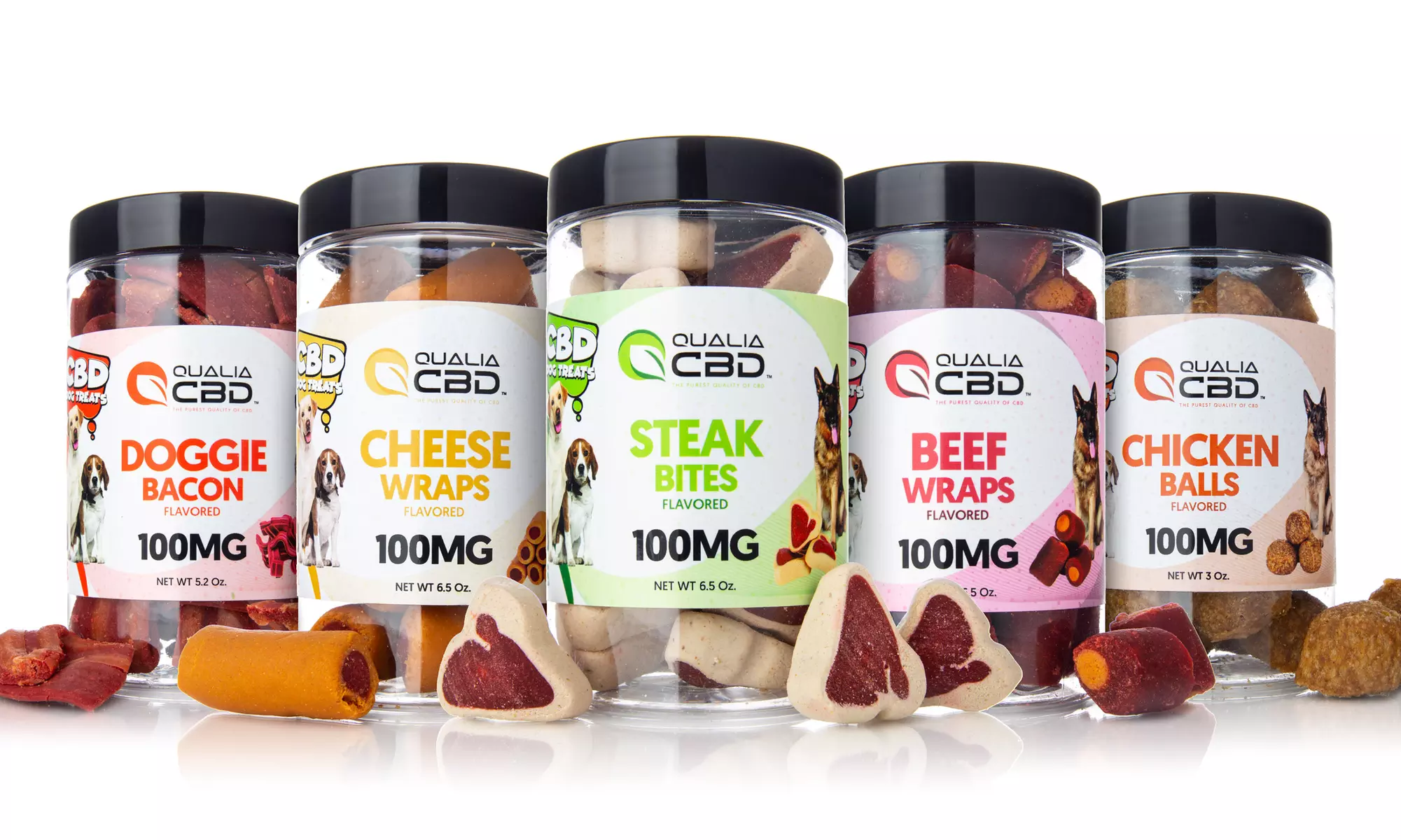 Pharmaceutical Grade CBD Isolate Infused Dog Treats Extra Chewy (100MG) - Primary Image
