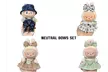 Labubu Doll Clothes 4 Pack Set - Fits Popmart Plush, Outfits Only (No Doll) - Second Medium