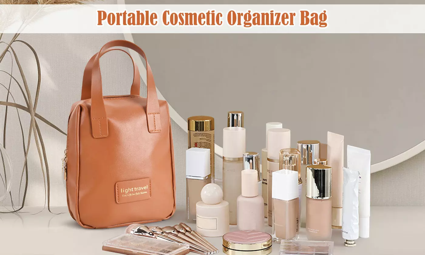 Travel Large Capacity Waterproof Makeup Bag Cosmetic Organizer