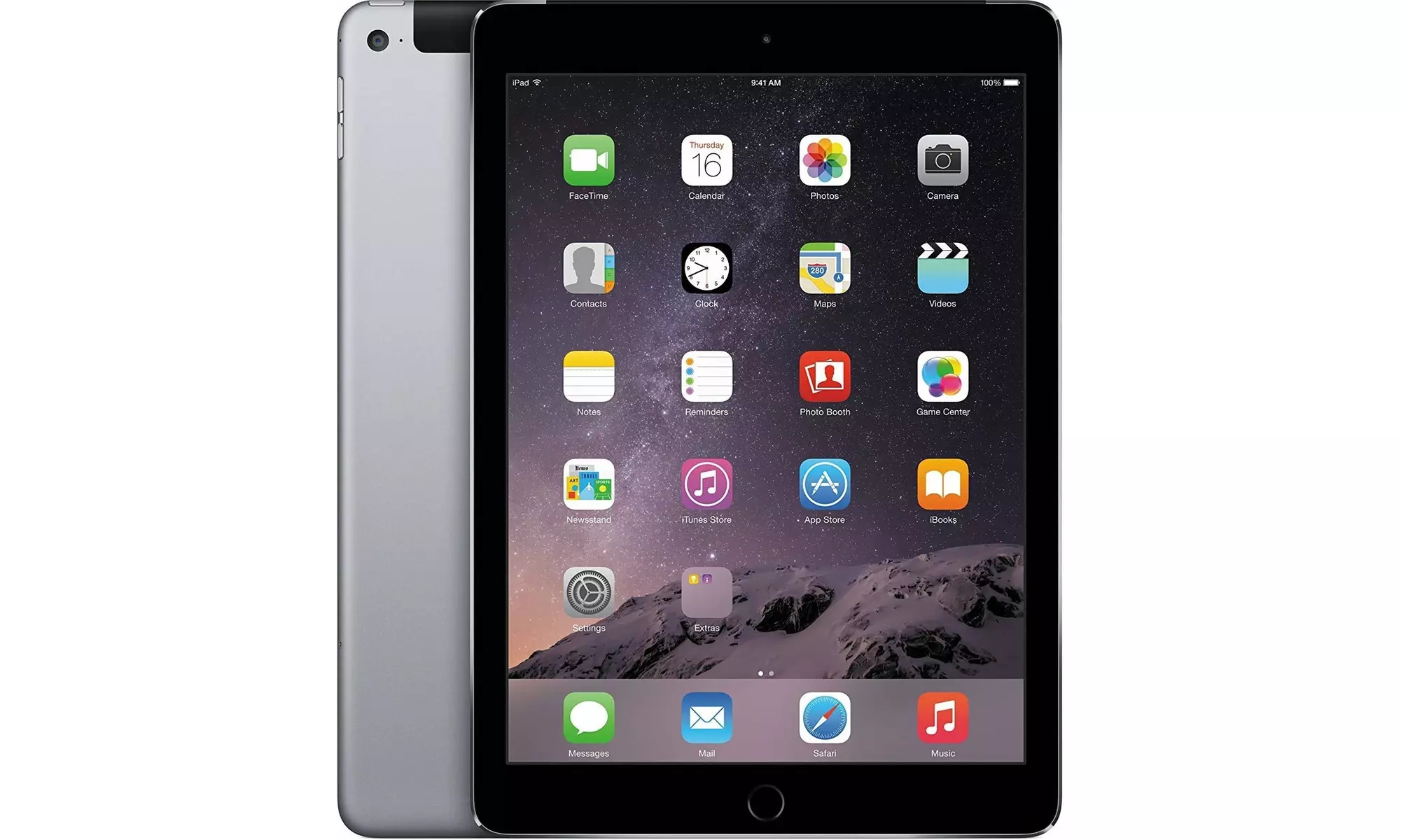 Apple iPad Air 2 64GB with WiFi & 4G (Unlocked) Space Gray (Renewed)