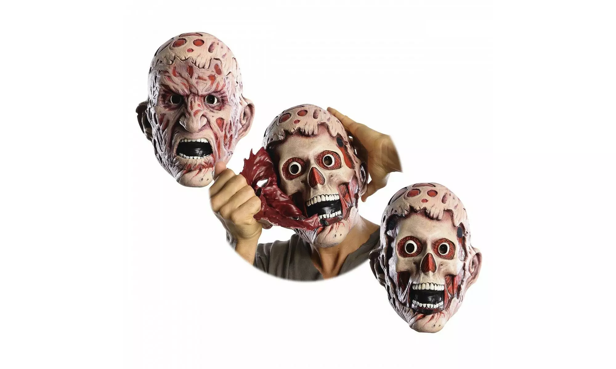 Freddy Krueger Mask Scary Horror Halloween Costume Fancy Dress - Primary Image
