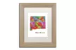 Marlene Watson 'New Mexico State Map-1' Matted Birch Framed Art - Second Medium