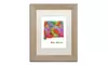Marlene Watson 'New Mexico State Map-1' Matted Birch Framed Art