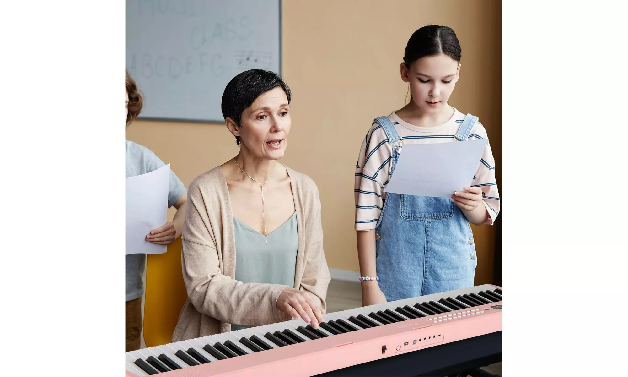 Costway 88 Key Folding Piano Keyboard with Wireless MIDI Dual Speakers