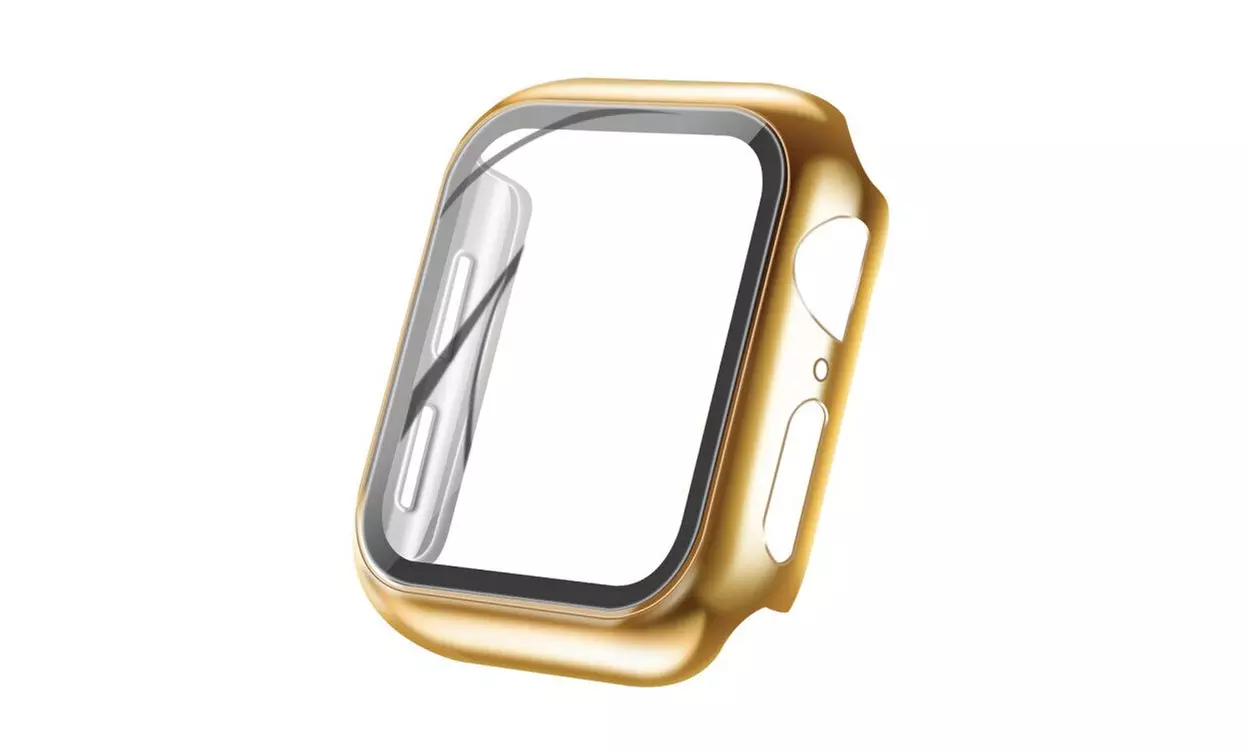 Case&Tempered Glass Screen Protector For Apple Watch SE/Series 4/5/6 40mm/44mm