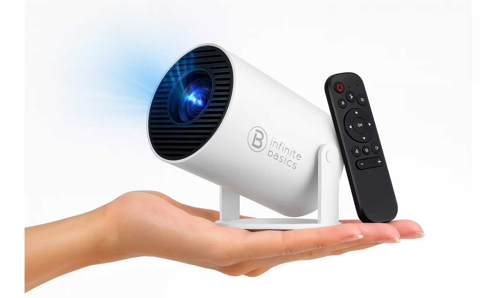 Pro Mini Smart Projector with Android TV, WiFi 6 & Bluetooth 5.4