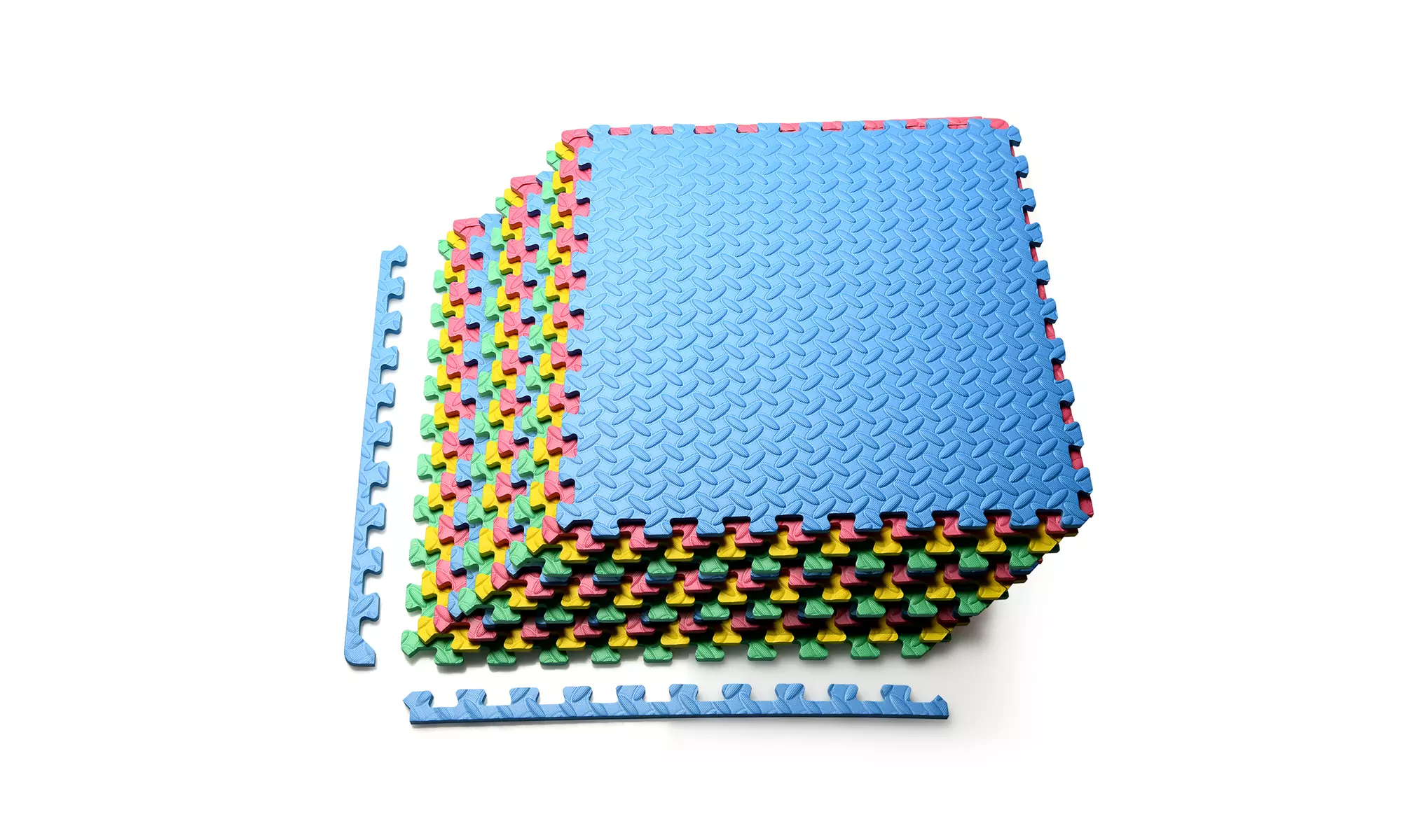 Costway 12PCS Kids Puzzle Exercise Play Mat w/Foam Tiles (25''x25'') - Primary Image