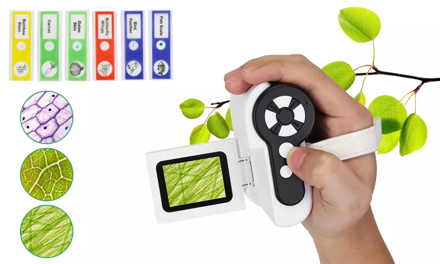 iMounTEK 3-in-1 4K Kids' Microscope Camera Set with Slides & 32GB Card