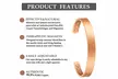 Copper Magnetic Therapy Bracelet - Durable Copper Healing Energy Band - Second Medium