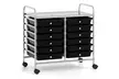 Costway 12 Drawers Rolling Cart Storage Scrapbook Paper Studio Organizer Bins - Second Medium