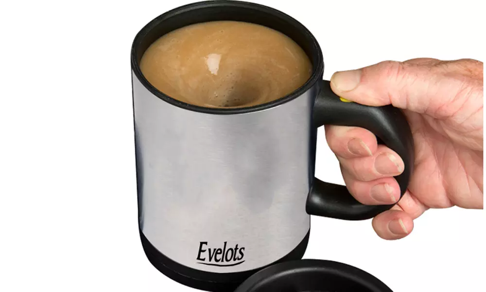 Evelots Self-Stirring Battery-Operated 12Oz. Mug - Second Medium