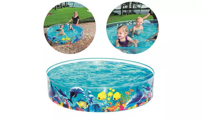 INTEX Beach Days Snapset Instant Swimming Pool Kids Fun Play Outdoor 5'X10" - Primary Image