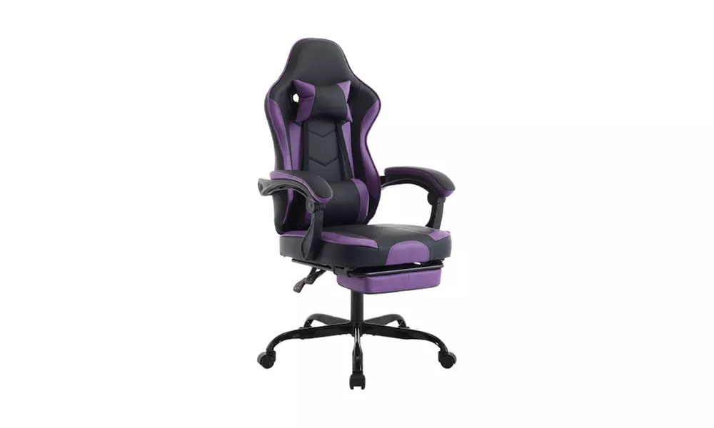 Heavy Duty High Back Gaming Chair with Footrest and Massage Function
