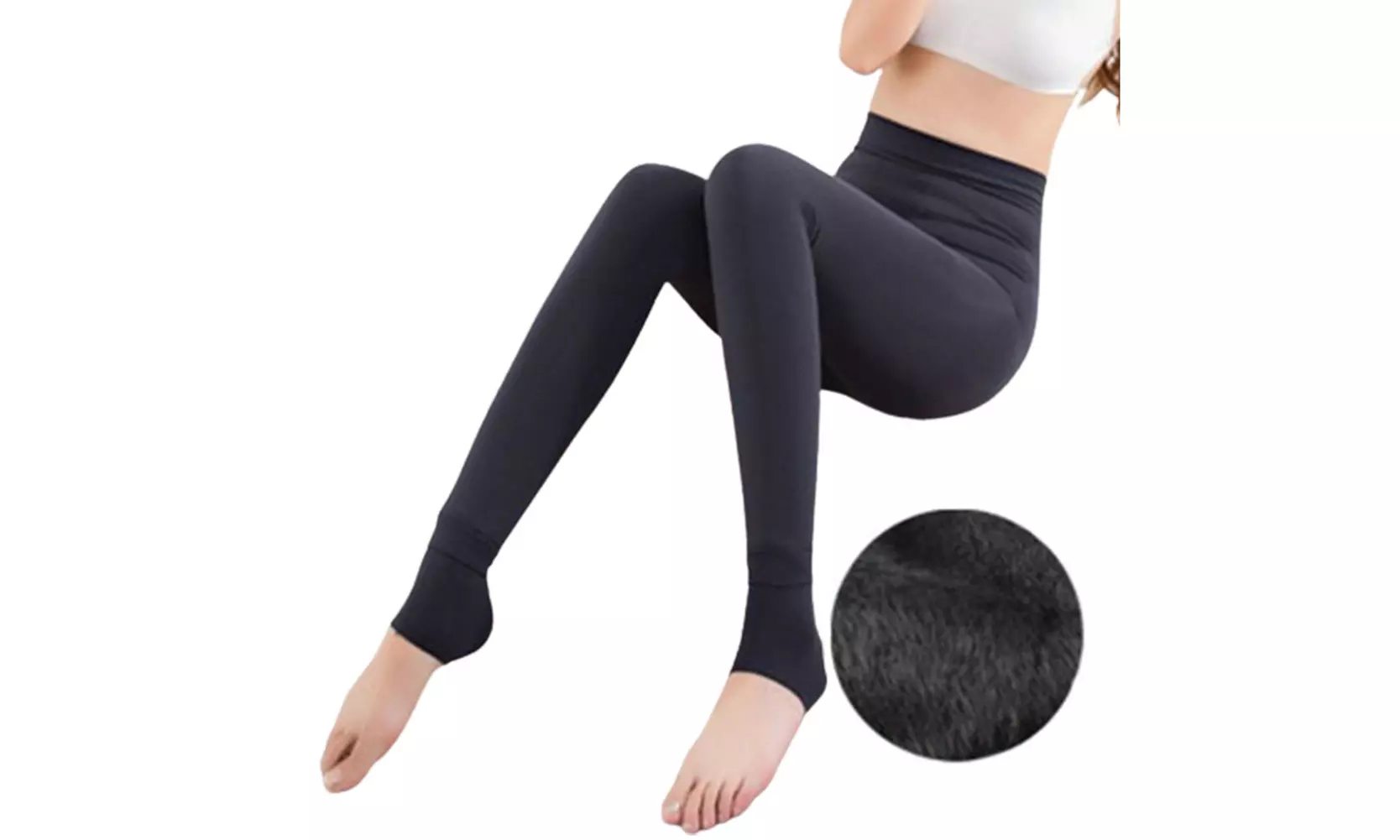 US 2-4 Pc Women High Waist Winter Warm Thick Fleece Lined Stretch Pants Leggings