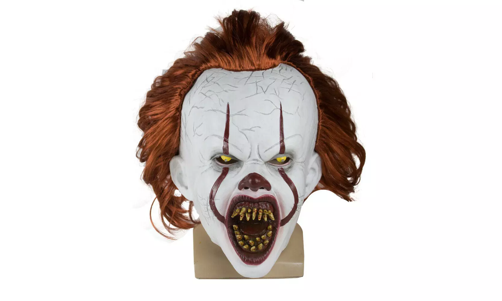 It Chapter Two LED Pennywise Mask Scary Joker Light Up Cosplay Halloween Mask - Primary Image