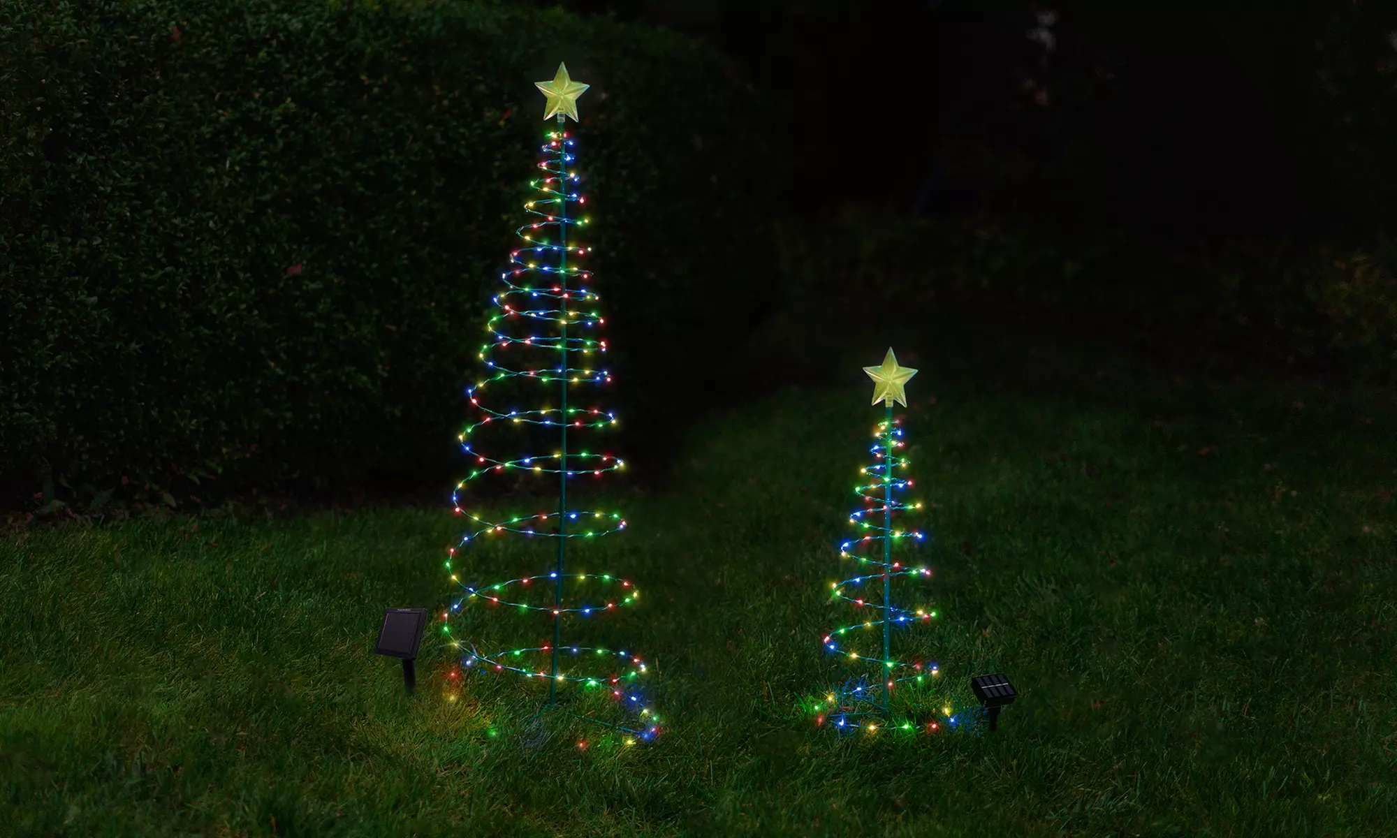 Outdoor LED Christmas Tree Decoration- 2 Colors, 2 Sizes, 1 & 2-Pack