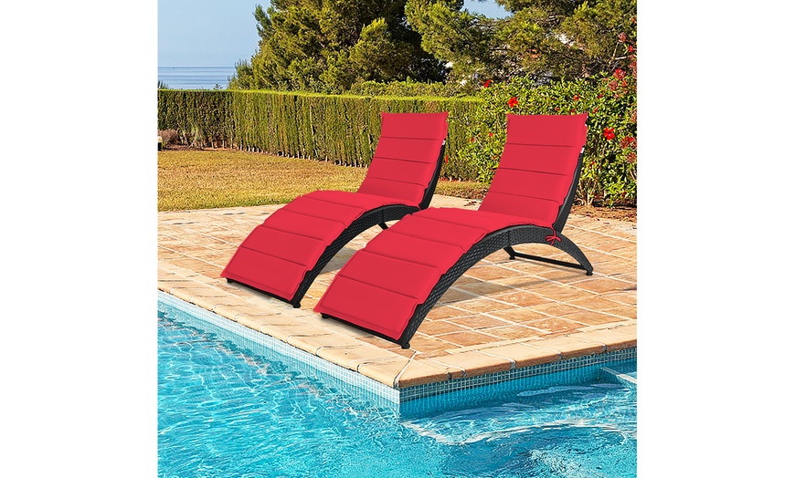 groupon rattan sun lounger