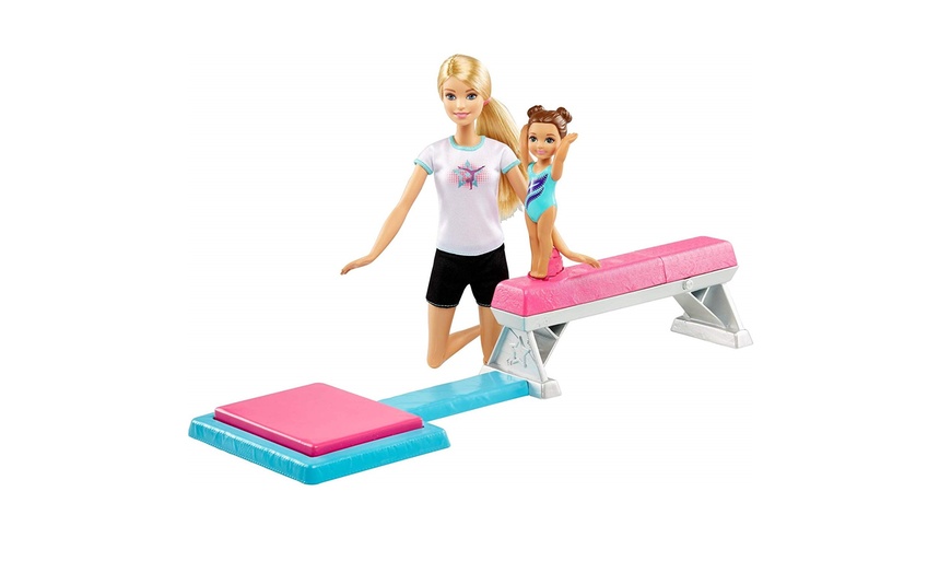 barbie flippin fun gymnast set