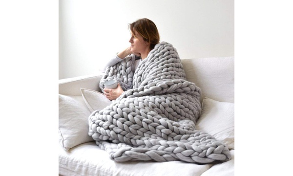 Groupon chunky outlet knit blanket