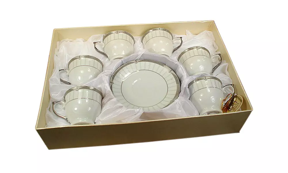 D'Lusso Designs Classic Design Home Decorative 12 Piece Espresso Set - Primary Image