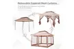 LAGGRA 11'x11' Outdoor 2-Tier Pop Up Folding Gazebo Party Tent w/ Netting - Second Medium