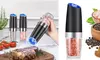 ItBelongs2U Electric Gravity Salt and Pepper Mill Automatic Spice Grinder Shaker