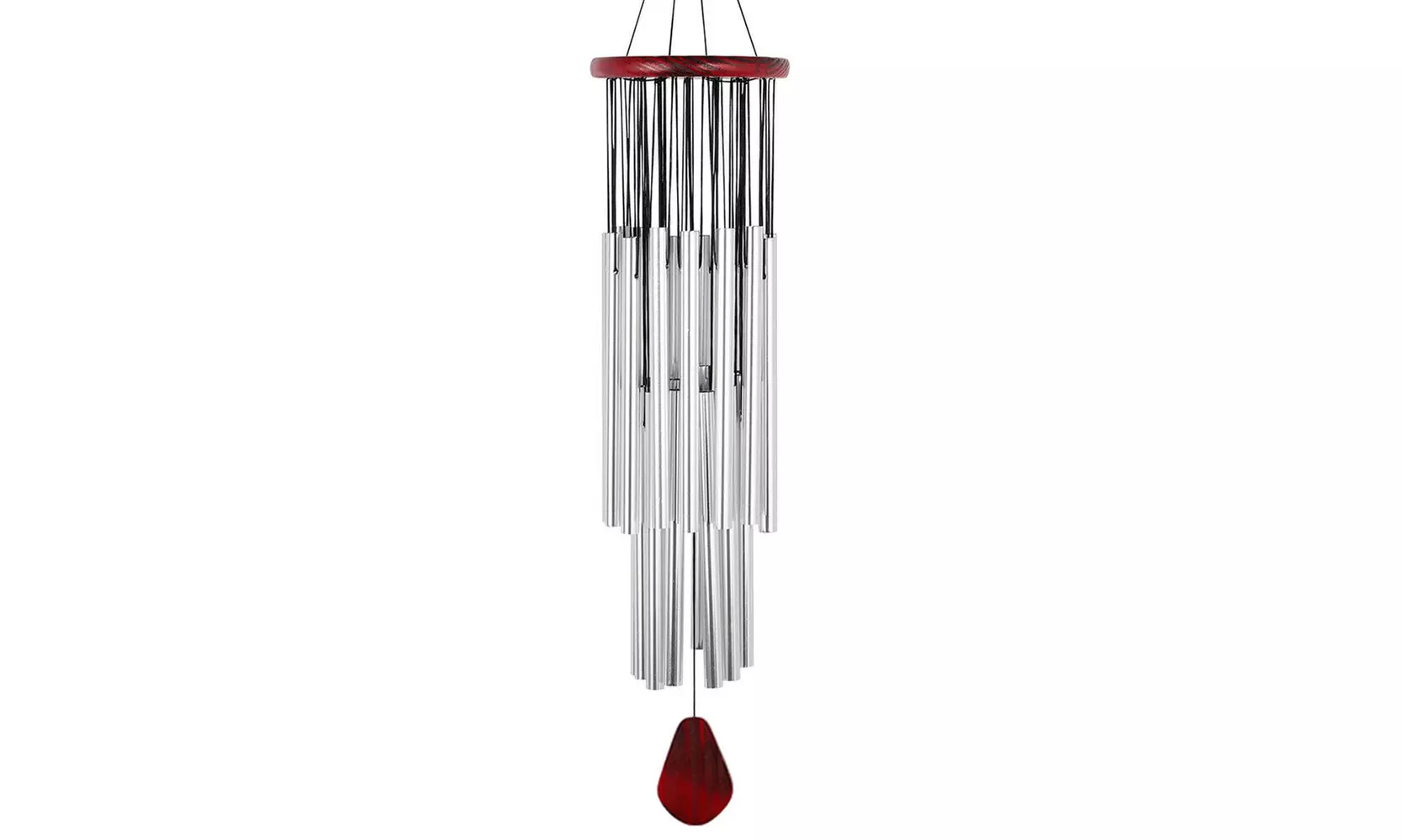Wind Chimes Outdoor Large Deep Tone,39 Inches Memorial Wind Chimes with 27 Tubes - Second Medium