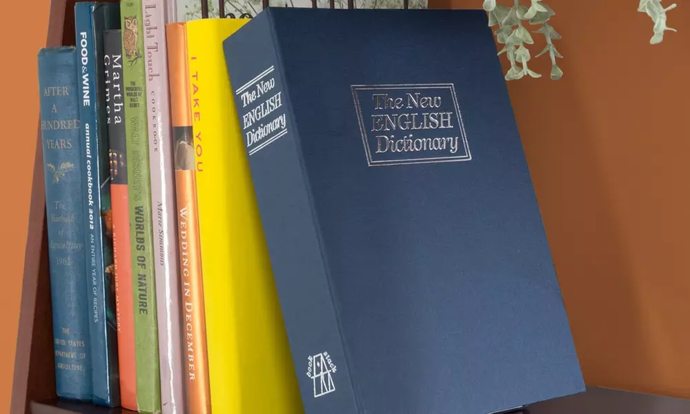 Stalwart Dictionary Diversion Book Safe with Key Lock - Second Medium