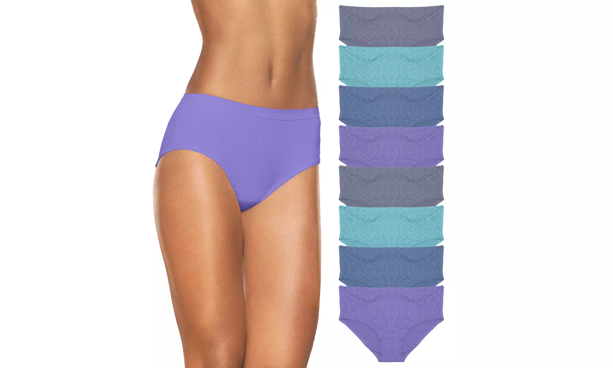 Fruit of the Loom Women's Low-Rise Briefs (8-Pack). Plus Sizes Available - Primary Image