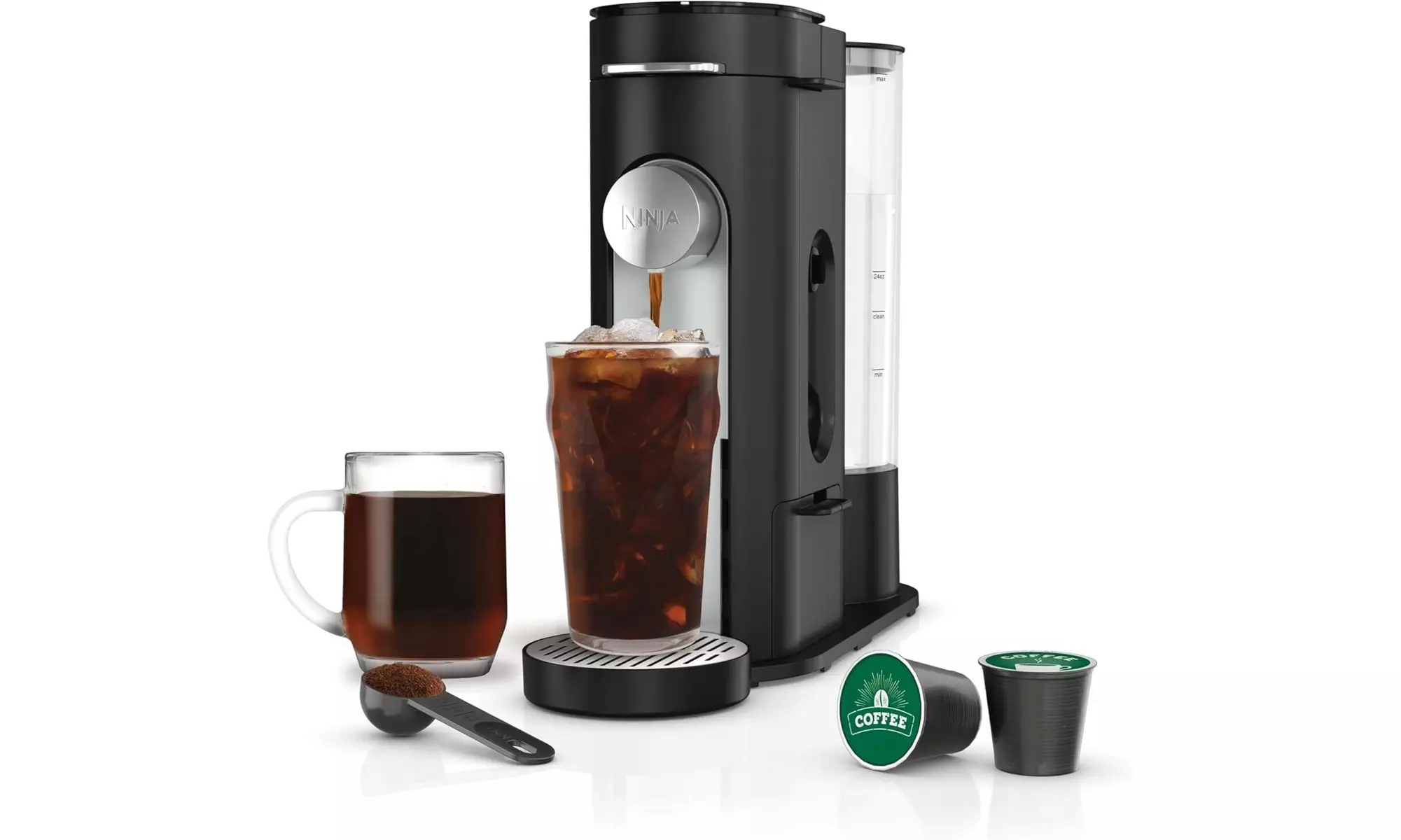 Refurbished Ninja PB040 Pods & Grounds Coffee Maker, 4 Brew Styles - Primary Image