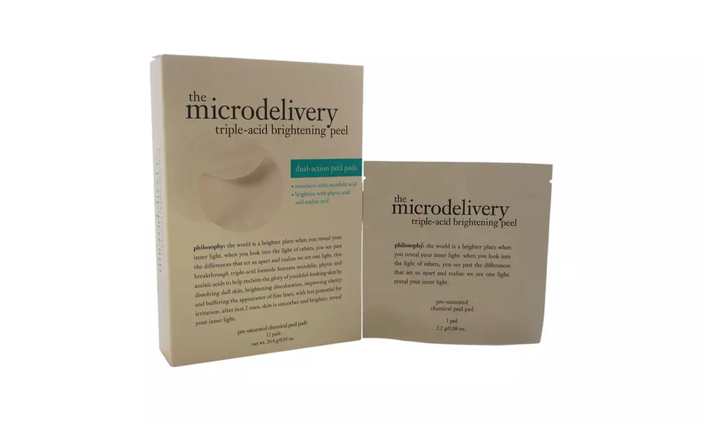 The Microdelivery Triple-Acid Brightening Peel Unisex 12 Pc Pads - Second Medium