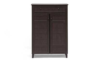 Glidden Wood Modern Shoe Cabinet