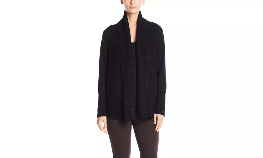 PREMISE STUDIO Long Sleeve Open Front Cardigan - Primary Image