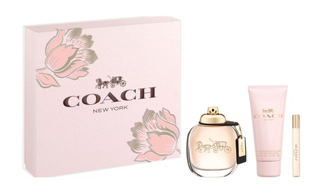 Coach New York Eau De Parfum 3-Pc Gift Set For Women Women Spray 3 Pcs Other Scent Eau De Toilette