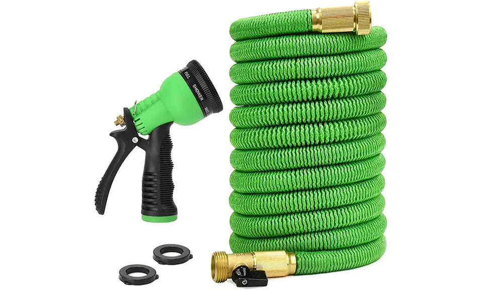 Expandable Garden Watering Hoses with Spray Nozzle (25-100ft) - Second Medium